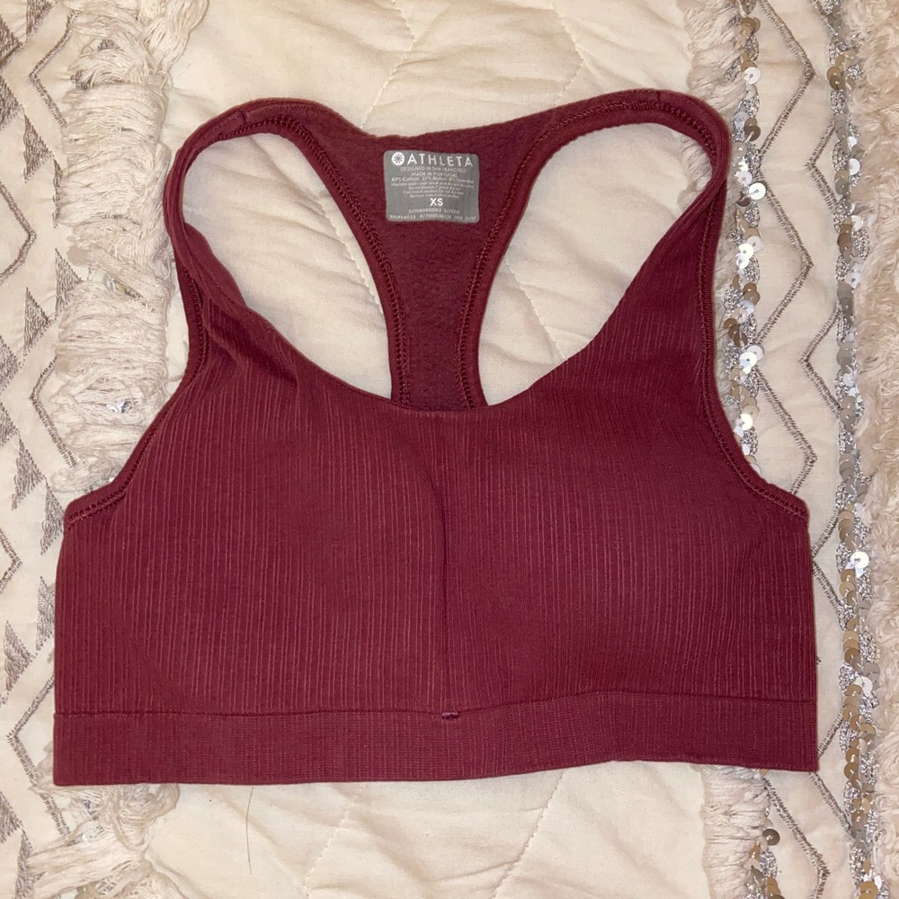 Athleta Dark Pink Sports Bra